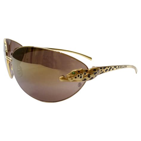 cartier panthere sunglasses|cartier sunglasses with jaguar.